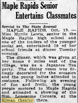 Elmac Theater - 19 Oct 1923 Article (newer photo)